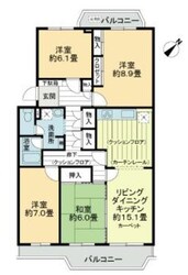 東武みずほ台サンライトマンション こぶし２号棟の物件間取画像